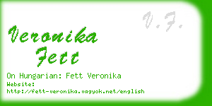 veronika fett business card